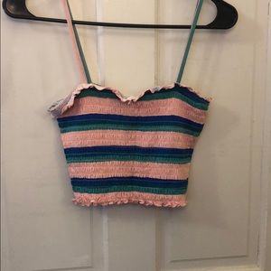 Forever21 striped crop top